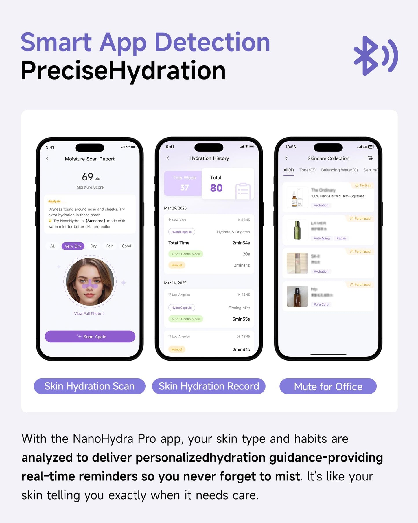 Nano Mister, Face Mister with Smart Visible Screen & App Control, inewme NanoHydra Pro Facial Sprayer, 10μm Micro Mist, Dual Air Pump, USB Rechargeable, Portable for Dry Skin & Makeup Hydration