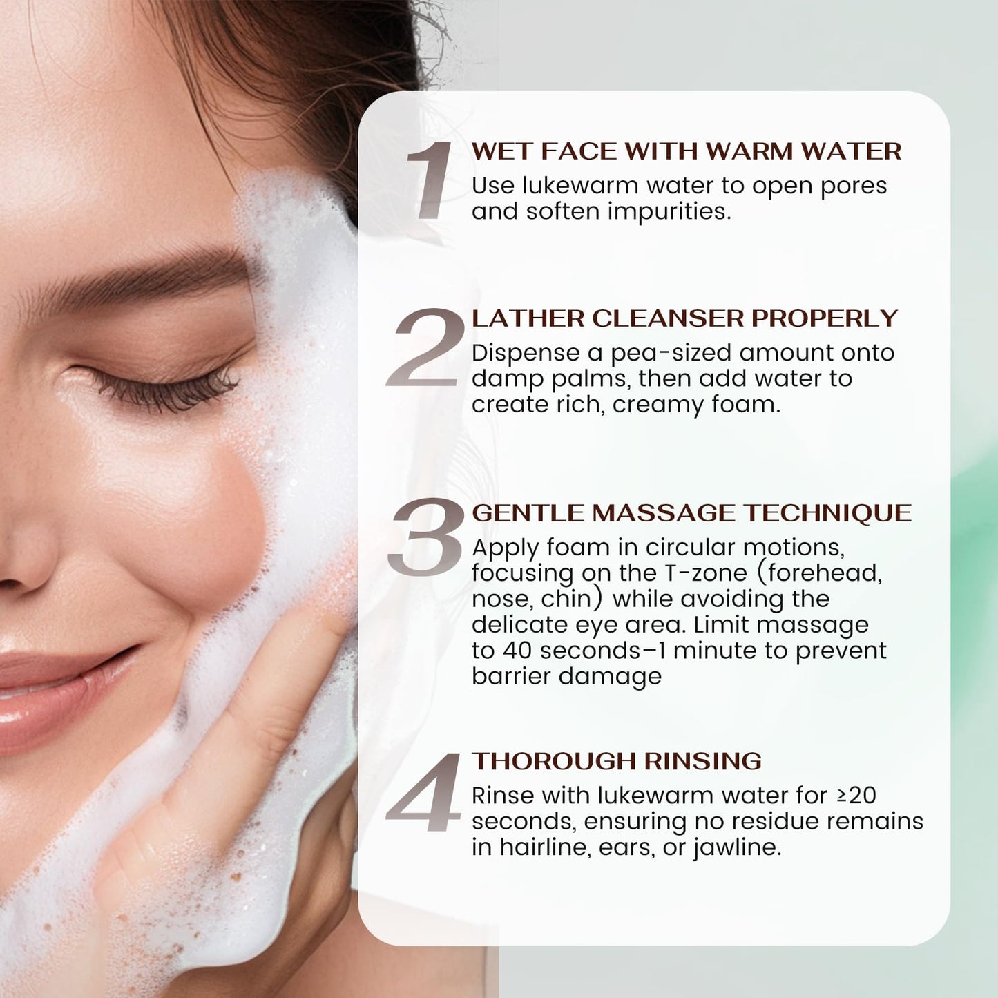 Emerlin Remède Cream-to-Foam Cleanser with Aloe Water, Ceramide NP, Hyaluronic Acid & Xylitol, Hydrating Barrier Support for Oily to Normal Skin, 120ml