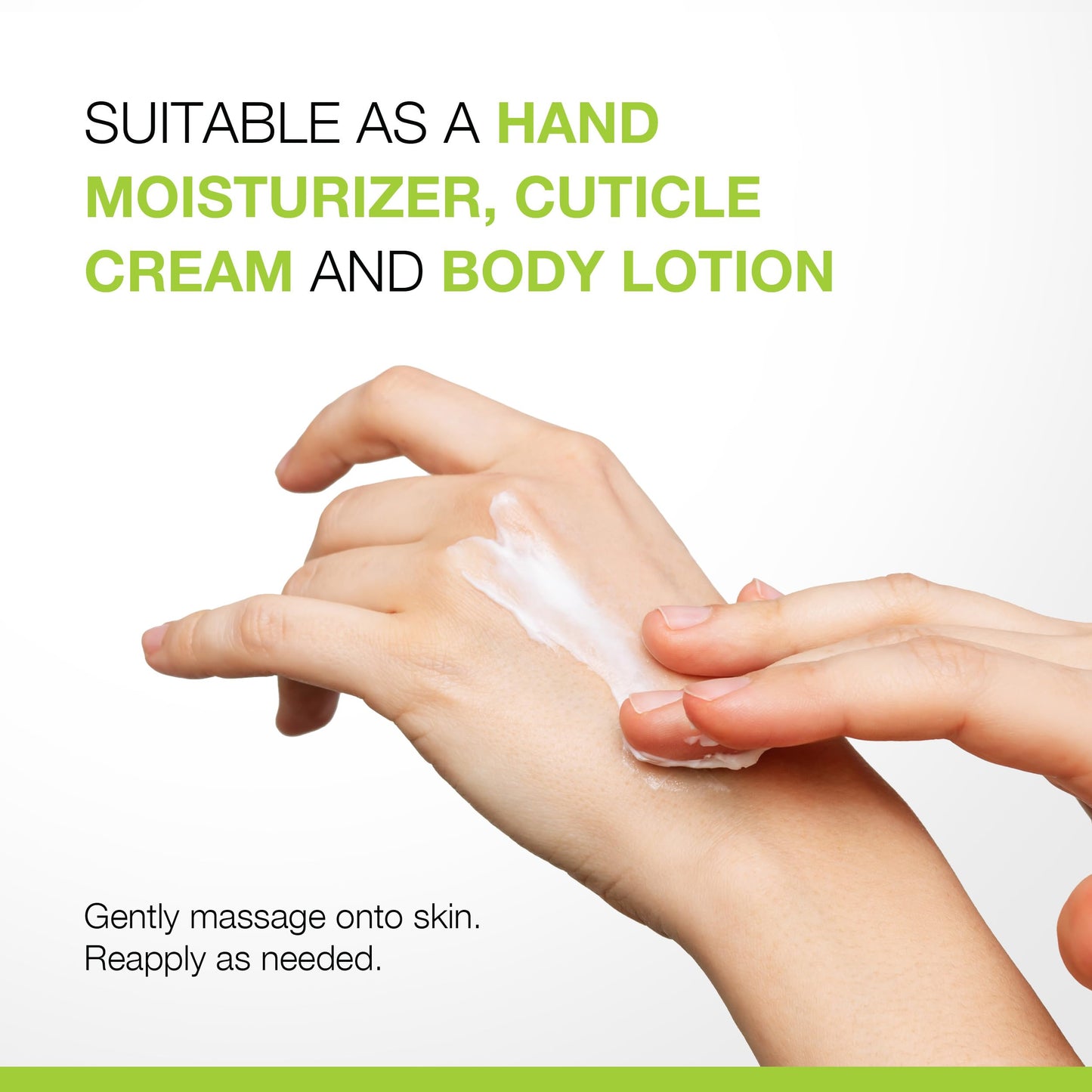 Cre8tion Spa Green Tea Hand & Body Lotion, Luxurious Lightweight Moisturizer for Silky, Smooth Skin, 3.3 Fl Oz