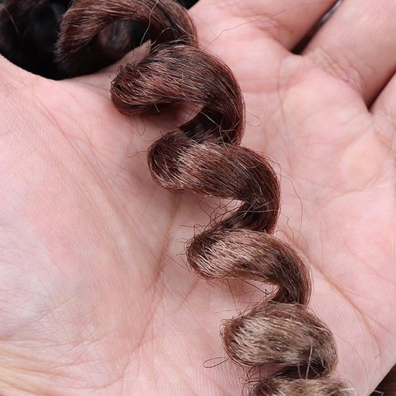 Gigastar Wand Curl Crochet Hair, Jamaican Bounce Crochet Hair 8Inch Short Curly Braids Hair Synthetic Hair Crochet Braids For Black Women (1B3027, 8inch(pack of 8)