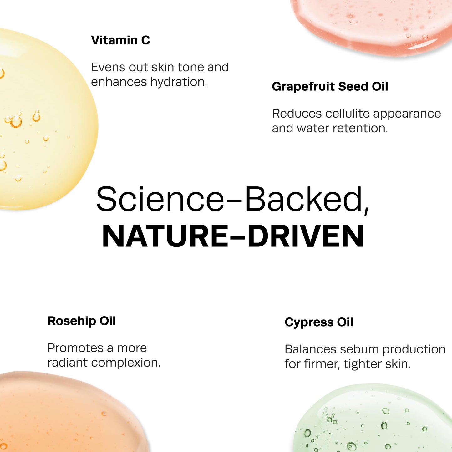 Hot Vita Vitamin C Oil, Body Oil After Shower for Dry Dull Skin, Lightweight Cellulite Oil for Daily Massage, Smooth-Looking Skin, Soft Moisture, and Healthy Body Glow