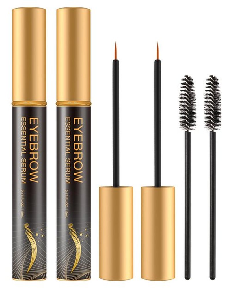 WM WESTERN MIRACLE Eyebrow Serum, Thicker & Longer Looking Eyebrows, Eyebrow Essential Serum for Natural Eyebrows, Brow & Lash Enhancing Serum, Vegan & Cruelty-Free - 2 Pack