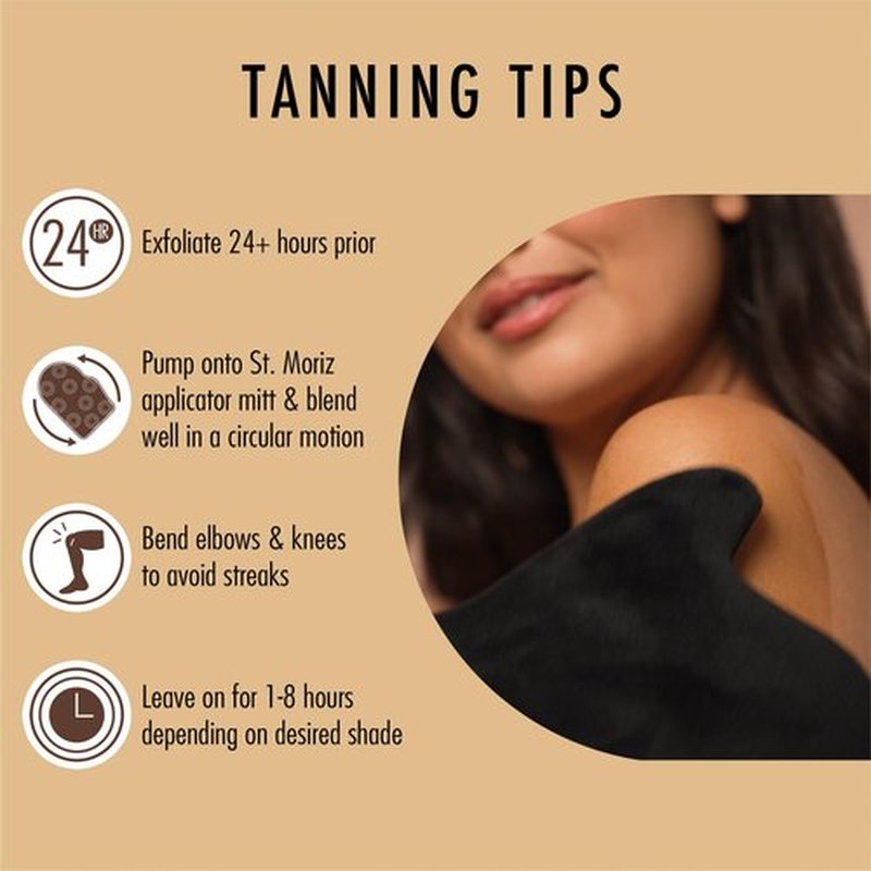 St Moriz Professional Clear Tanning Mousse with Aloe Vera & Vitamin E, Fast Drying Vegan Fake Tan, Medium to Dark (200ml)