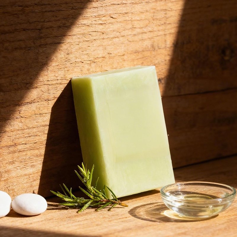 Handmade Essential Oil Soap - Exfoliating & Moisturizing Tea Tree Cleansing Bar for All Skin Types | Deep Cleansing Face & Body Wash