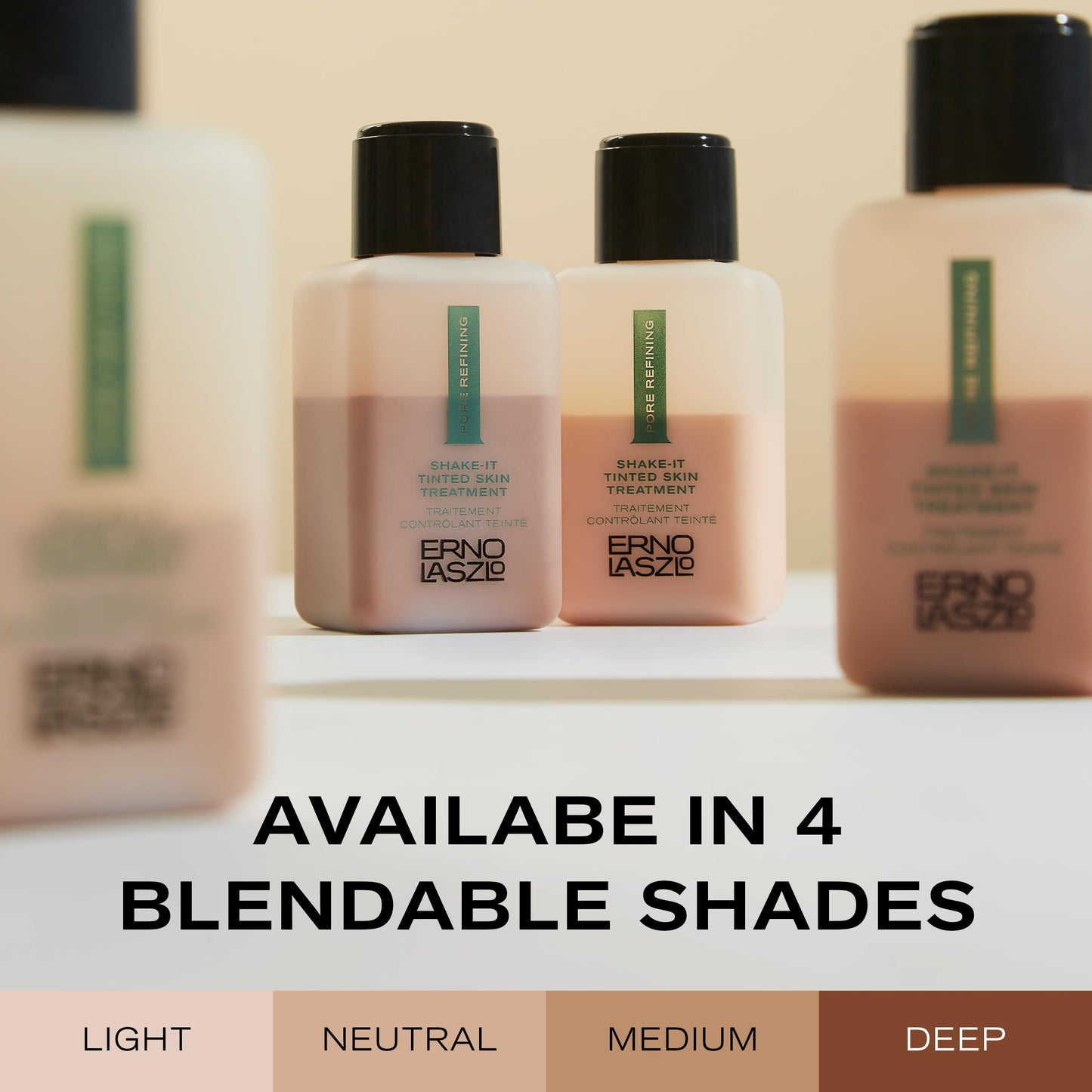 Erno Laszlo Shake-It Tinted Skin Treatment, Light Face Tint for Fair Complexions, Beautiful Skin Tone, Controls Oil, Natural Matte Finish (3 Fl Oz)