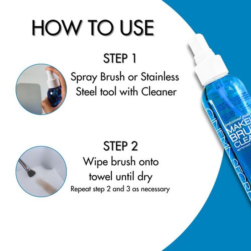 Cinema Secrets Professional Makeup Brush Cleaner Spray, 6 fl oz, Vanilla