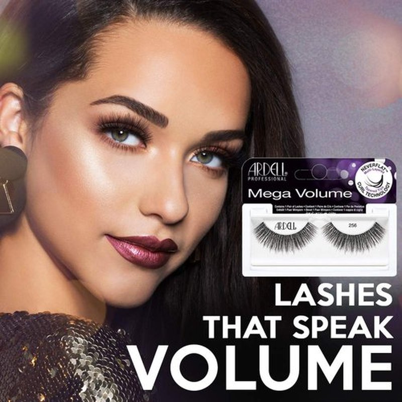 Ardell Mega Volume Lash 256 Multi-Layered False Lashes with Curl Technology (4 pack)
