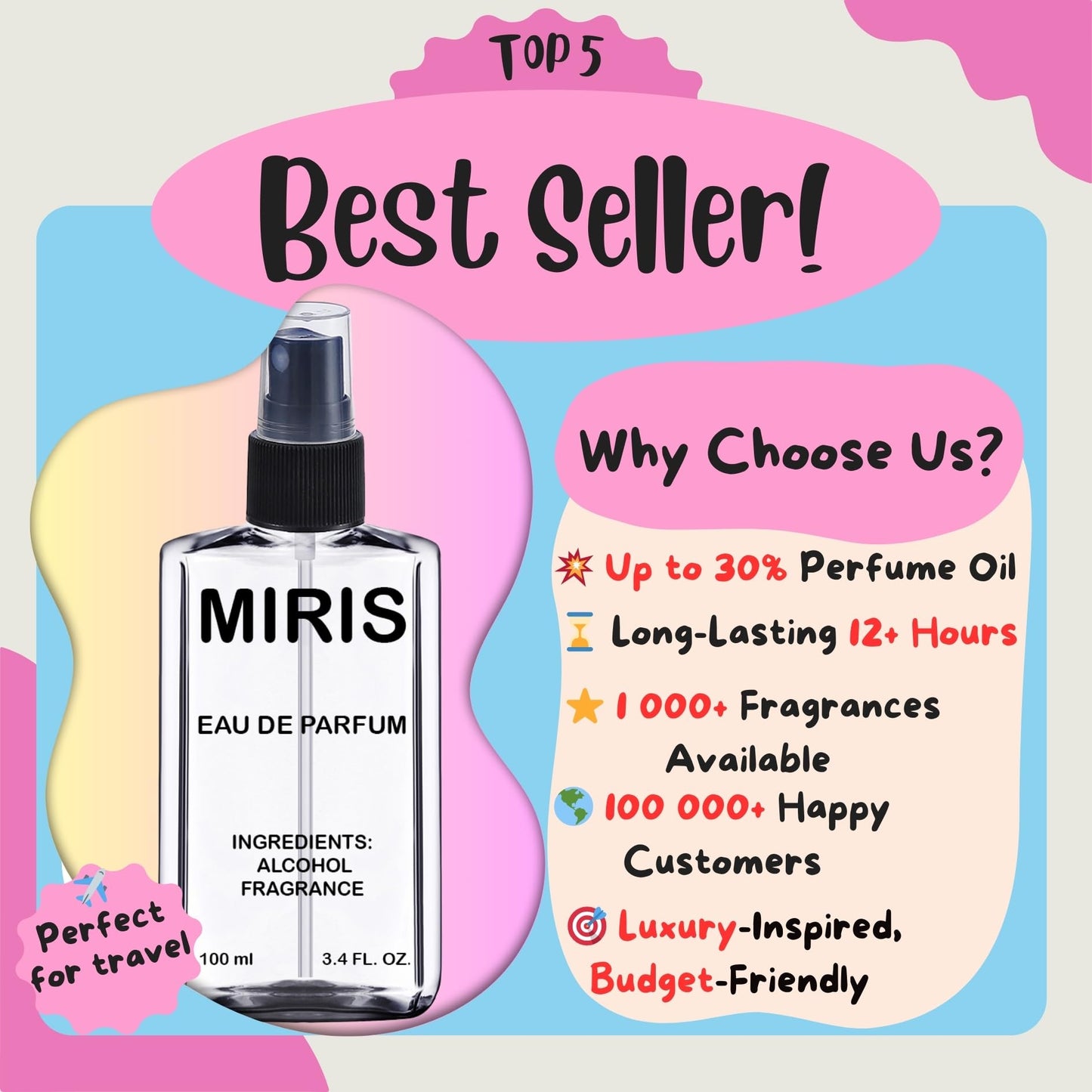 MIRIS No. 2317, Inspired by Se Intense, Long-Lasting Eau de Parfum for Women, Spray 3.4 Fl Oz / 100 ml