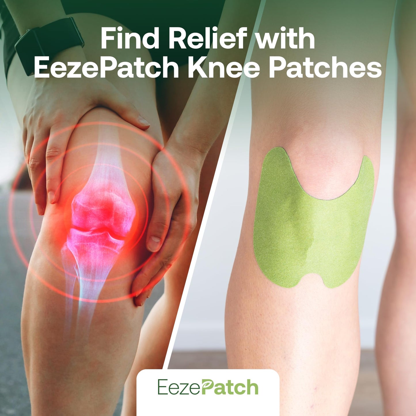 EezePatch® Joint Support Patches (10 Count) – Natural Support for Discomfort, Mobility & Flexibility – Herbal Extracts for Soothing Comfort – Easy-to-Apply