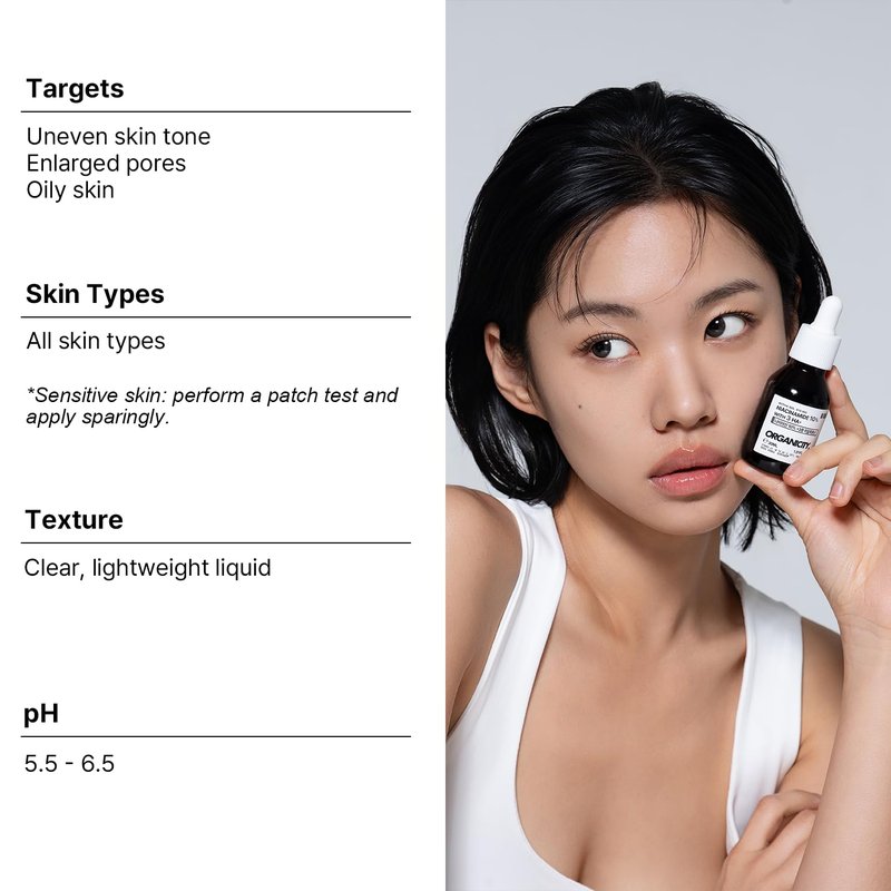 Niacinamide 20% Serum with Hyaluronic Acid | Pore Minimizer & Moisturizer for Even Skin Tone, 1.01 Fl Oz
