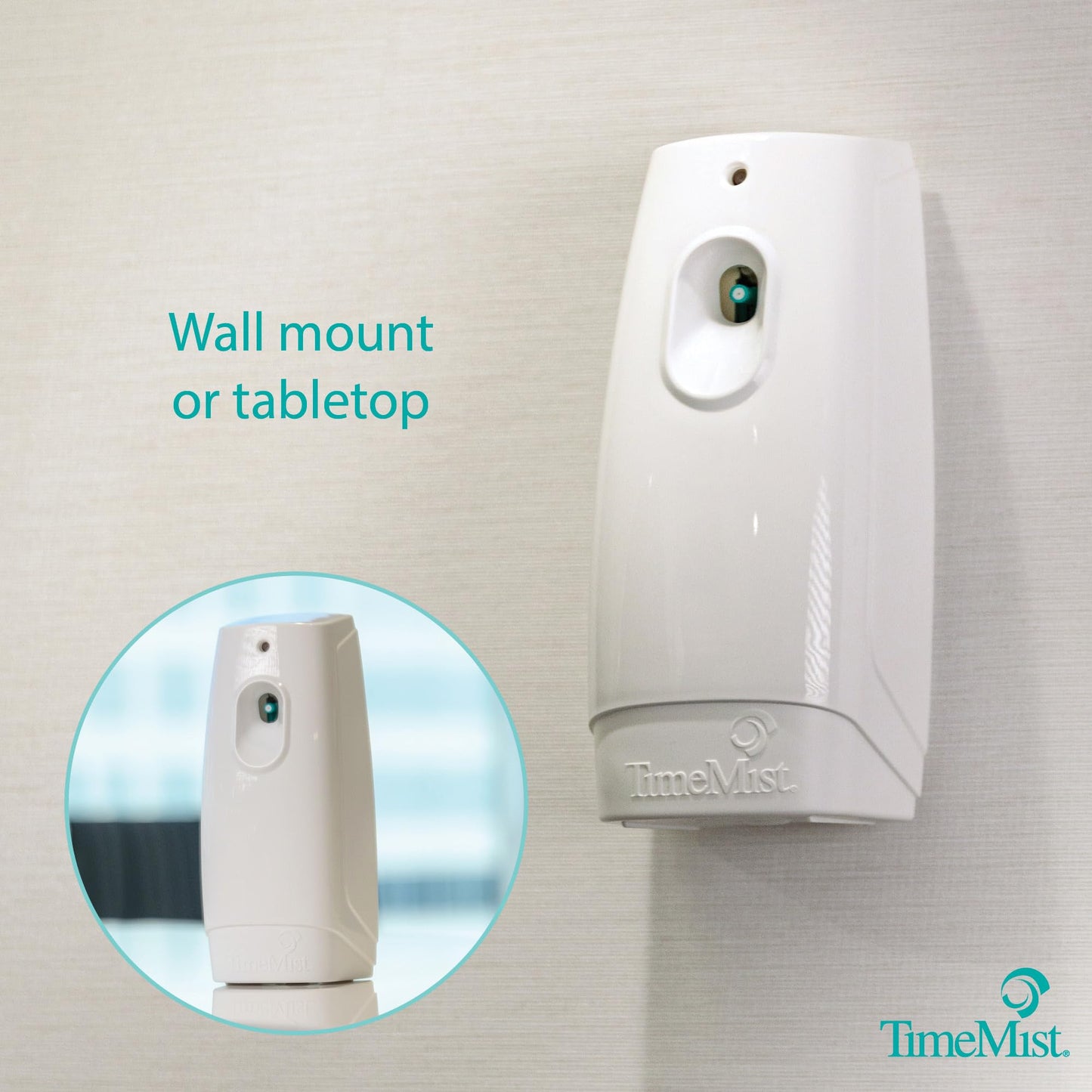 TimeMist Classic Metered Aerosol Air Freshener Fragrance Dispenser - (Case of 6) 1047717 - Great for Odor Control in Kitchen, Bathroom, Locker Room, Breakroom and Washroom
