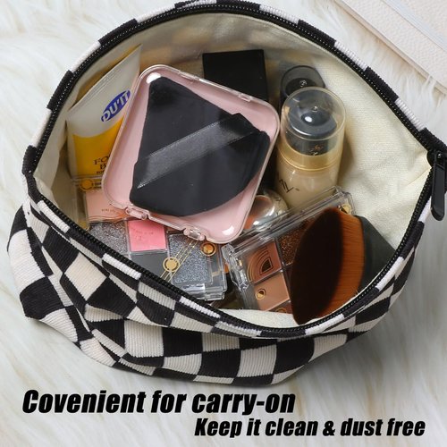 Ocim 4 Pack Triangle Makeup Puffs for Face Powder,Soft Velour Make up Powder Puff,Black