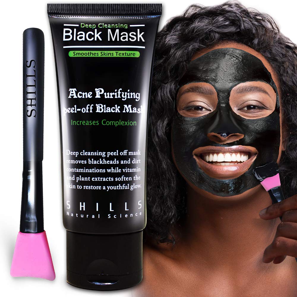 Charcoal Black Peel-Off Mask - Pore Control & Blackhead Remover | Purifying Bamboo Charcoal, 1.69 fl. oz