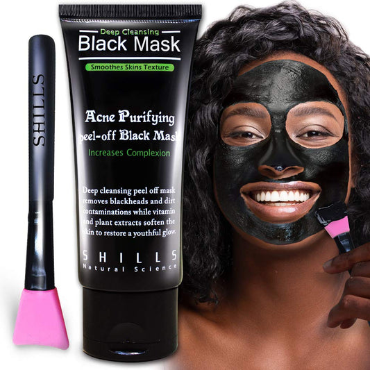 Charcoal Black Peel-Off Mask - Pore Control & Blackhead Remover | Purifying Bamboo Charcoal, 1.69 fl. oz