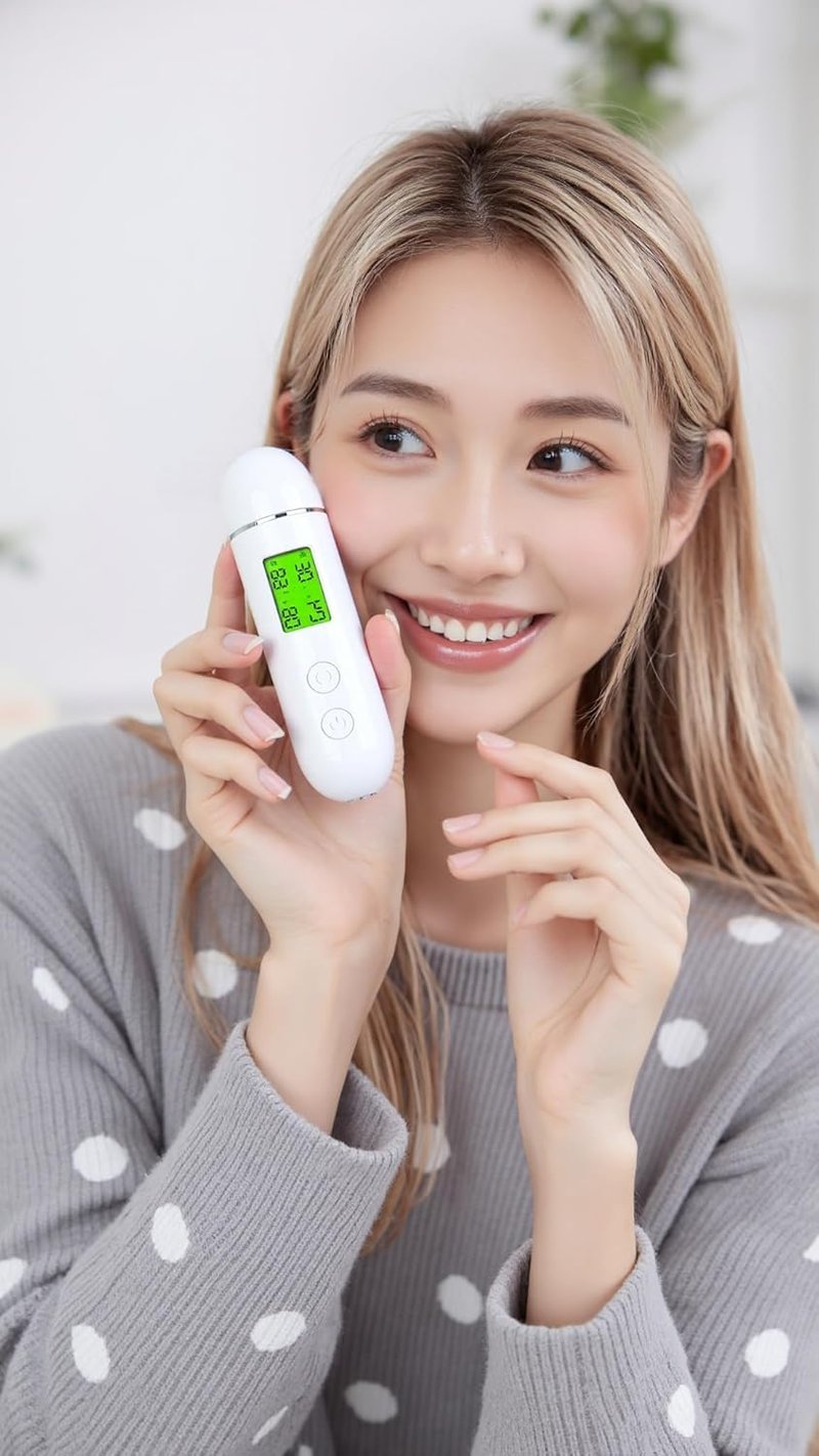 Skin Hydration Tester - Professional Digital Face Oil Analyzer | Body Water Monitor with LCD Display