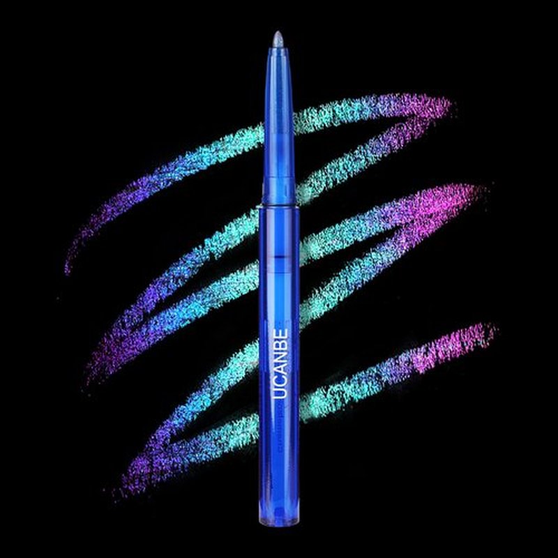 UCANBE Chameleon Eyeshadow & Eyeliner Gel Pencil-Multichrome Shifting Colors Metallic Glitter Eye Makeup,Waterproof Long-Lasting Smudge-Proof Multi-Dimensional Color (Teal Green to Rose Magenta)