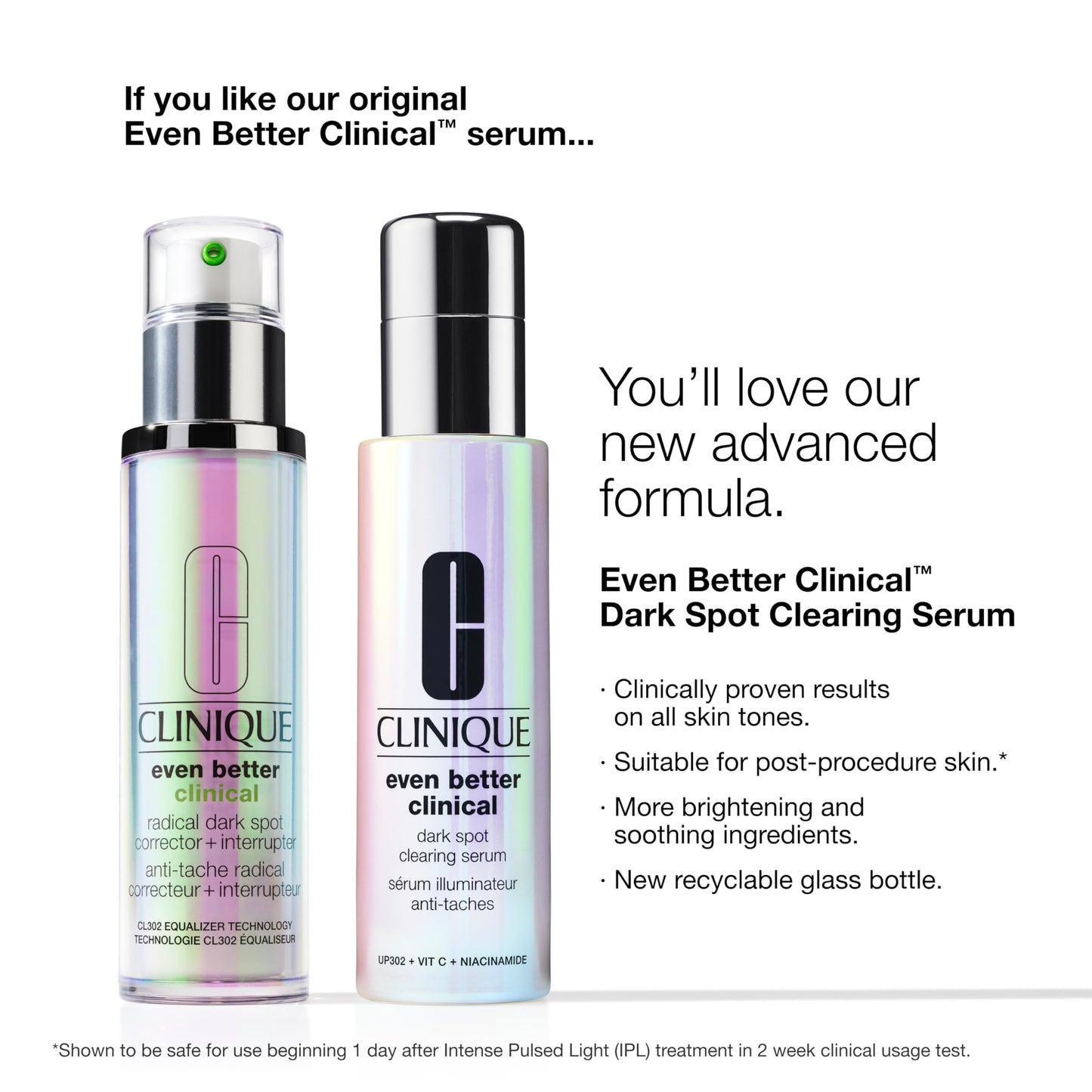 Clinique Even Better Clinical Dark Spot Clearing Vitamin C Face Serum For All Skin Types | Brightening + Soothing, 2.5 Fl Oz