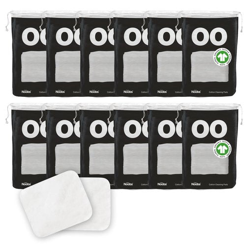 Baby Cotton Pads Large by LoveNoobs, 100% Organic Large Cotton Wool Pads, 720 Count, Baby Cotton Wool Pads Large for Babies, Baby Essentials for Newborn, Square Large Cotton Pads, Cotton Wool Roll