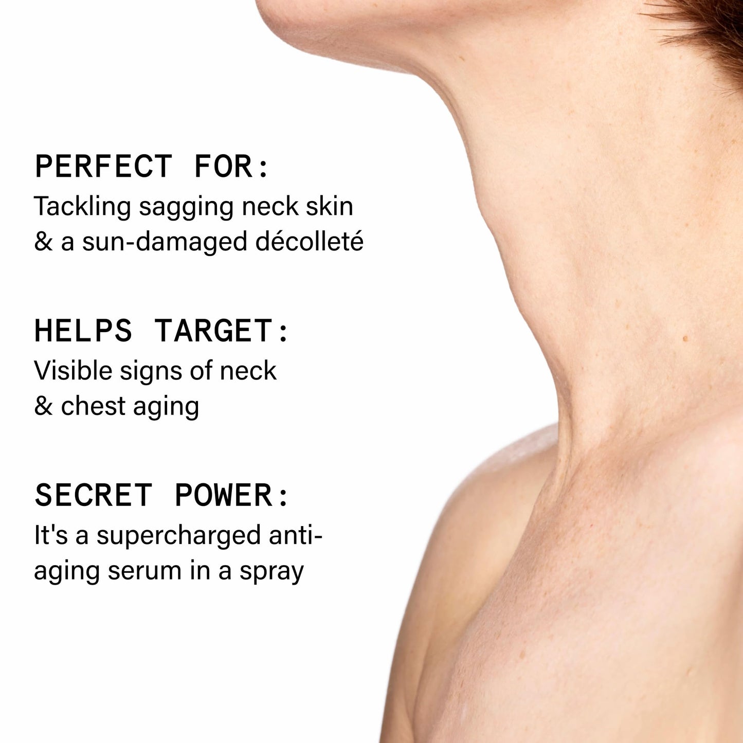 Beauty Pie Über Youth Neck & Chest Tightening Serum Spray | Chest & Neck Firming | Anti Aging Serum | Chest & Neck Tightening And Lifting | Tighten & Lift Skin | Hydrating Elasticity Boost | 3.2fl oz
