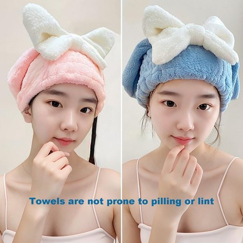 Beyonddraw New Super Absorbent Hair Towel Wrap for Wet Hair, Efficient Hair Towel Wrap for Women, Microfiber Towel for Hair Drying, Fit Comfort Ease of Use Fast Drying Hair Towel Caps (C)