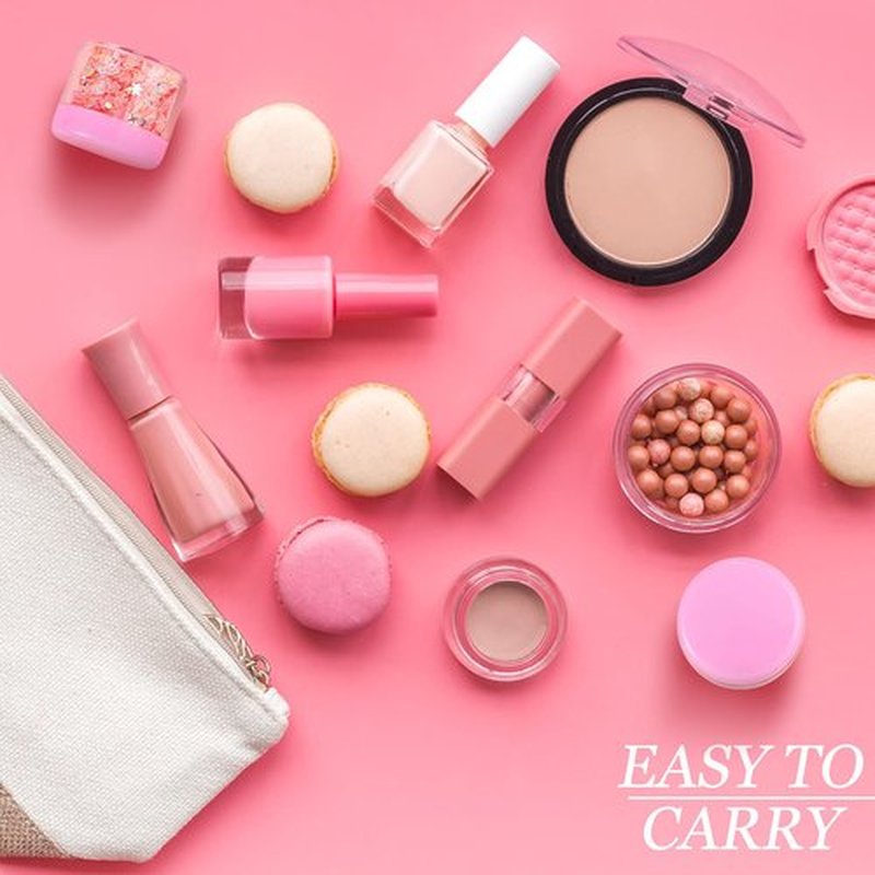 20 Pieces Round Pot Jars Plastic Cosmetic Containers Set with Lid for Liquid Creams Sample, 20 ml/ 0.7 oz (Fresh Pink Lid)