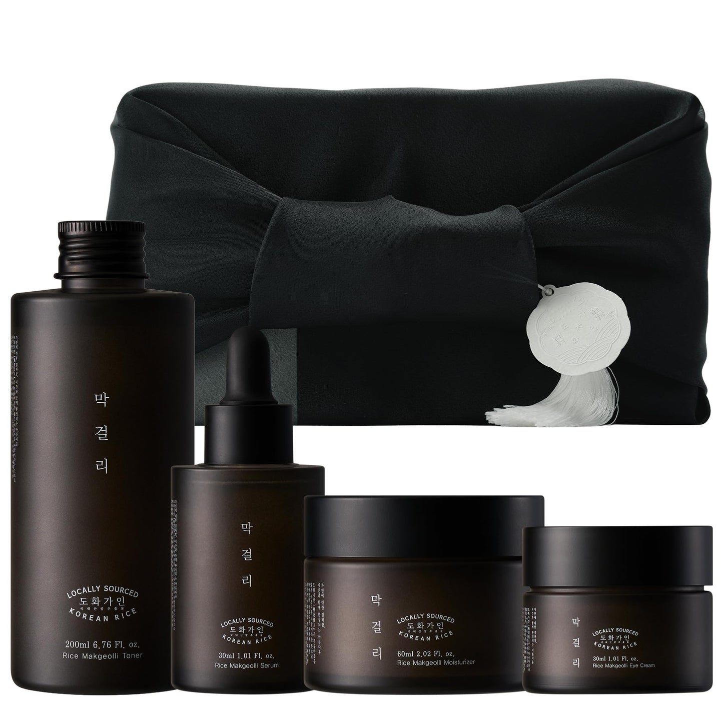 House of Dohwa Makgeolli Line Premium Korean Skincare Gift Set – Toner, Serum, Moisturizer & Eye Cream – Radiance, Firming & Hydrating Skincare Gift for Healthy-Looking Skin