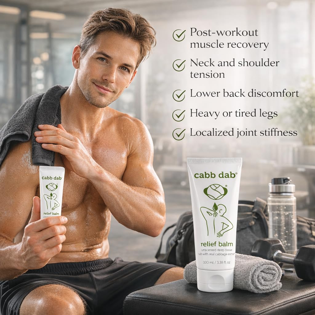 Cabb Dab Cabbage Cream – Breastfeeding Support for Nursing Moms – Engorgement, Weaning, Sore Breasts, Tenderness, Fullness, Discomfort – Fast-Absorbing, Non-Greasy, Plant-Based, 100ml Tube