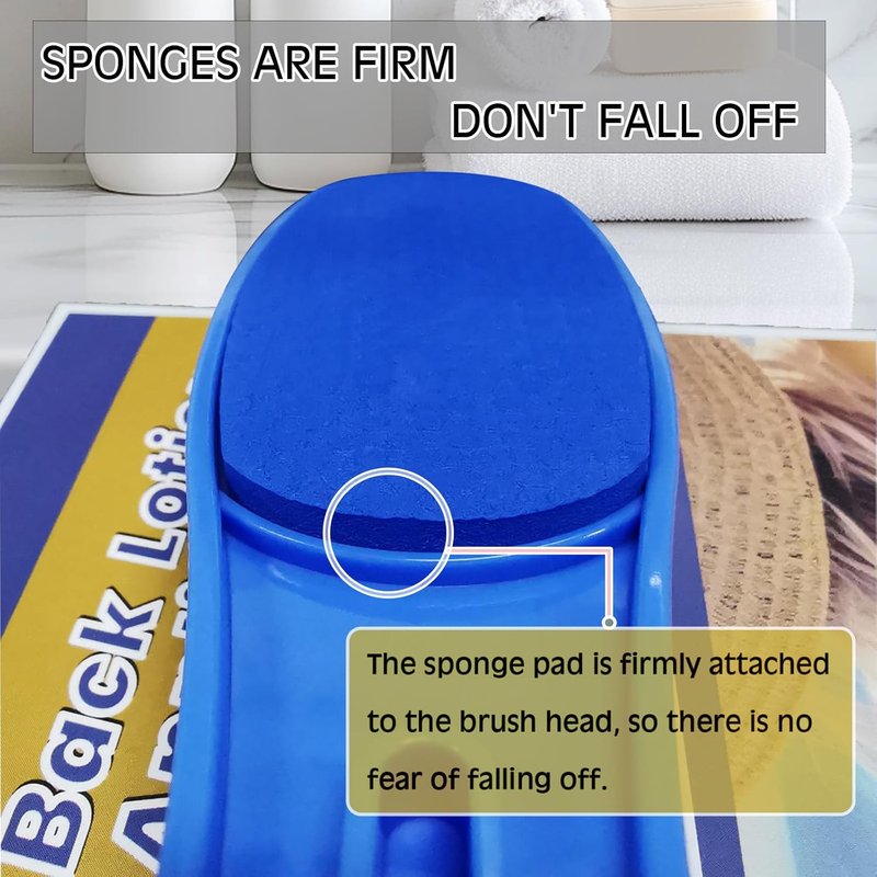 Back Scratcher & Lotion Applicator - Long Handled Sponge for Seniors | Daily Living Aid