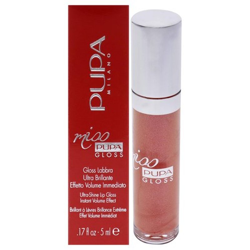 Pupa Milano Miss Milano Lip Gloss - Shiny, Smooth, Plump - Soft, Innovative Gel Texture - Glides Smoothly On The Lips - For A Moisturizing And Volume Enhancing Effect - 200 Juicy Glaze - 0.17 OZ