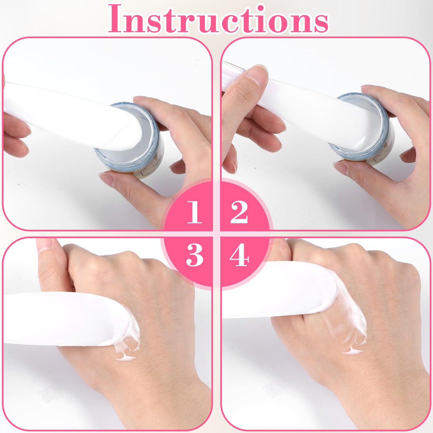 Abeillo 10 Pcs Plastic Cosmetic Spatula Large Makeup Spatula Plastic Facial Spatulas Body Lotion Applicator Face Mask Spatulas for Skincare and Makeup Application