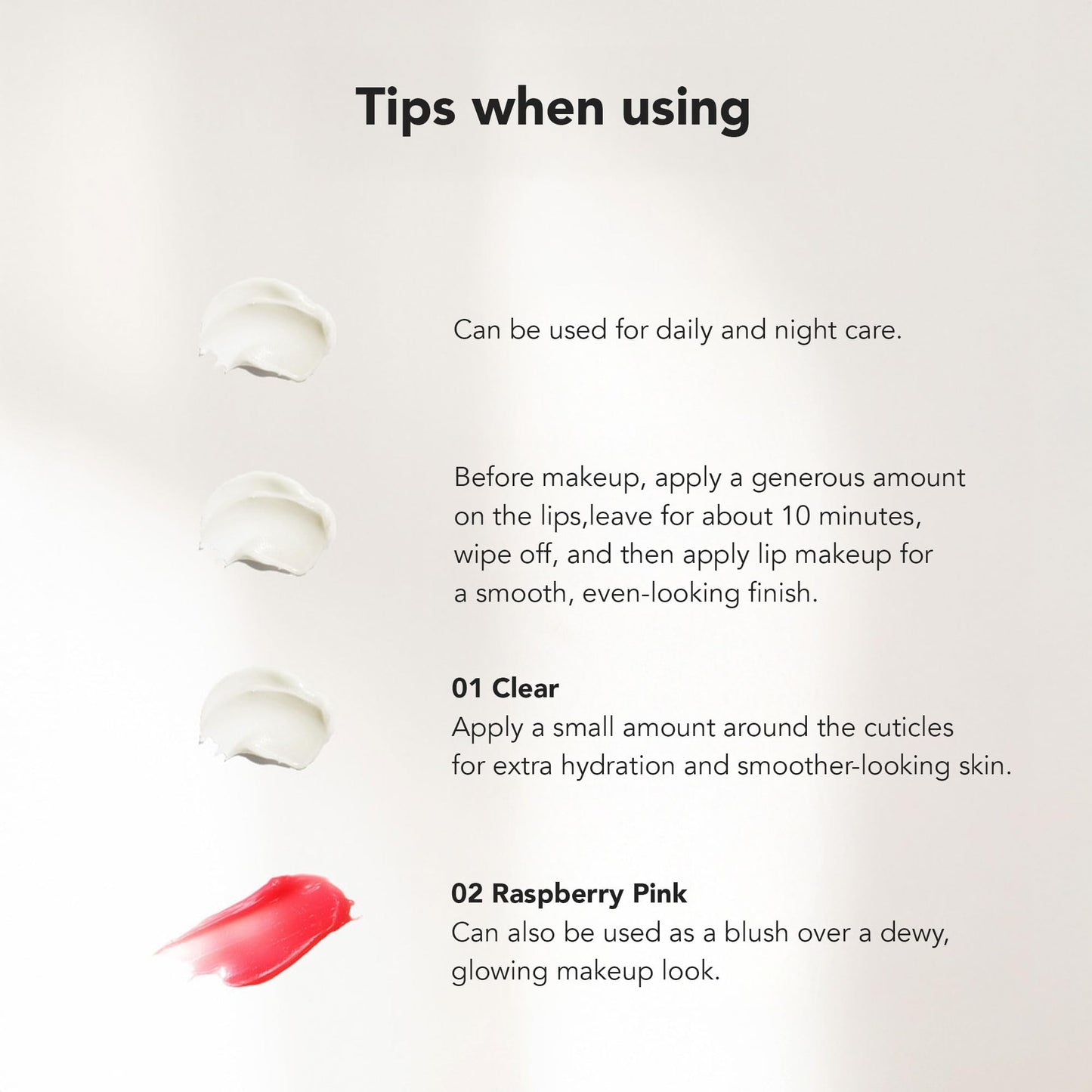 THE LOMB Spa Lip Mask – Clear Color Hydrating Lip Treatment with Baobab Seed Oil & Shea Butter - Overnight Lip Sleeping Mask for Dry Chapped Lips - Daily Moisturizing Balm & Cuticle Care, 0.15 oz.