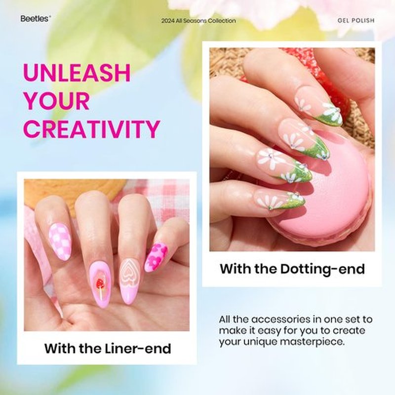 Beetles Gel Nail Polish, 20 Colors Cat Eye Gel Polish Bright Pink Blue White Black Green Purple Pastel Gel Polish Set with 3Pcs Base Top Coat Gel Holiday Nail Gift for Girls Women
