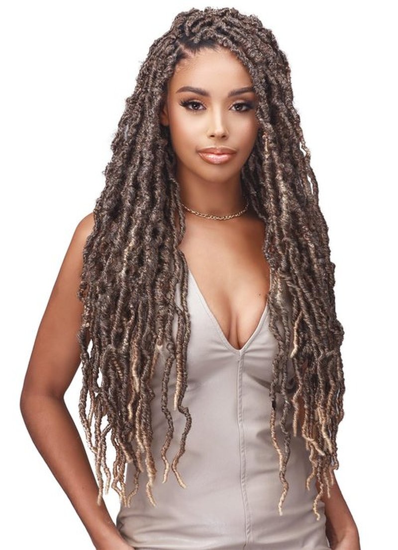 BOBBI BOSS 2X Crochet Braid NU LOCS EASY GRIP 24" (3-Pack, T-WLD CHRY)