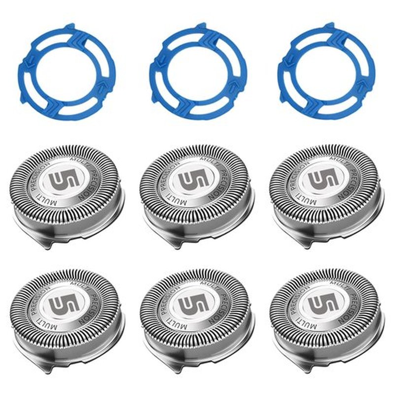SH50 Replacement Heads with Blade Retaining Rings for 5000 Series 6-pc Pack