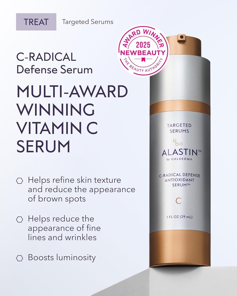 ALASTIN Skincare C-RADICAL Defense Face Serum - Hydrating Vitamin C Anti-Aging Formula | 1 oz, Fights Fine Lines & Wrinkles