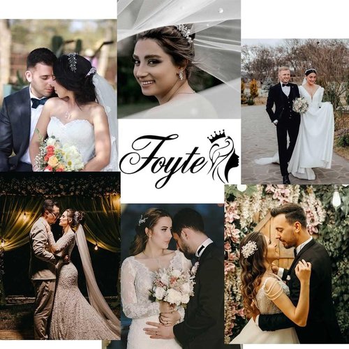 Foyte Flower Bride Wedding Hair Comb White Rose Headpieces Bridal Side Combs Purple Floral Bridesmaid Hair Accessories for Women (Purple)