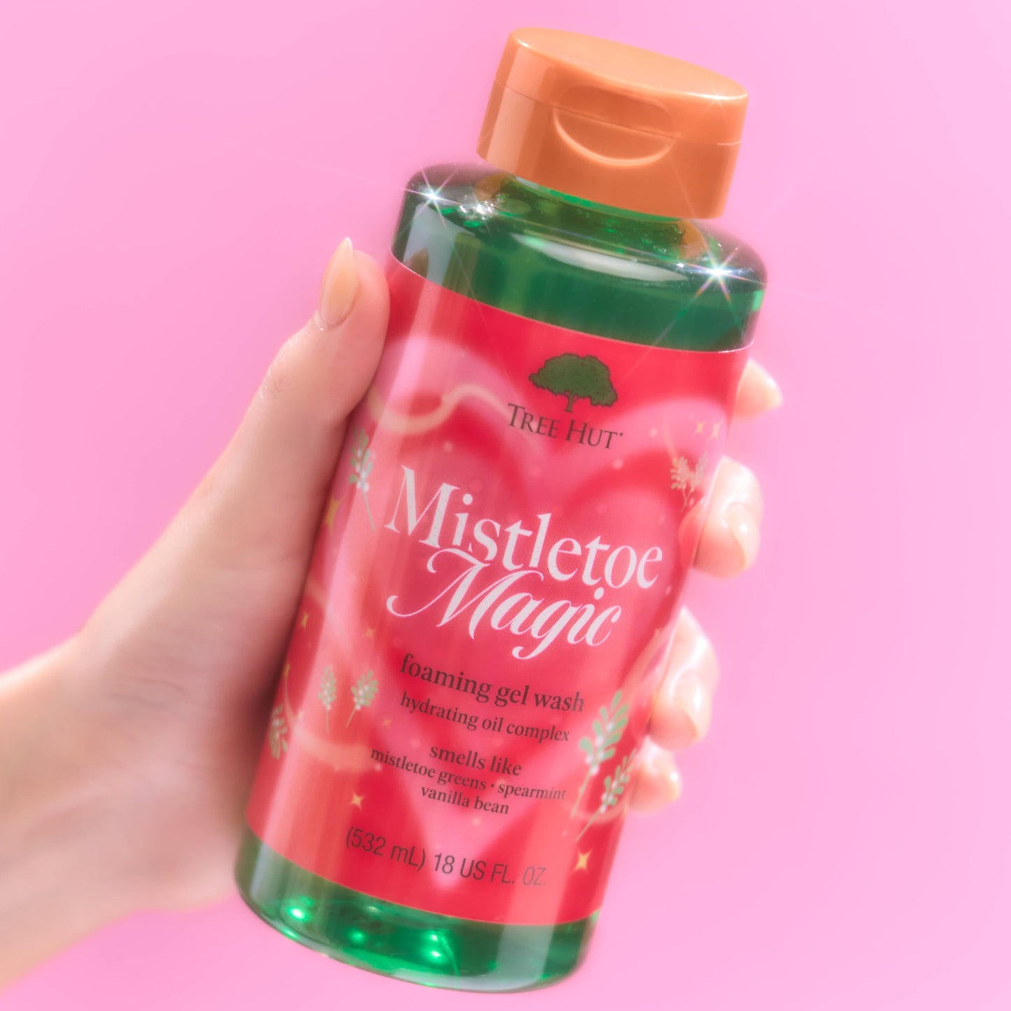 Tree Hut Mistletoe Magic Foaming Body Wash, 18 Fl Oz