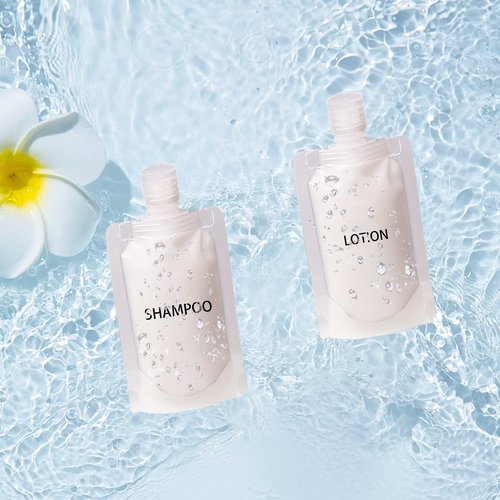 GUXACU 18 PCS Travel Pouches for Toiletries TSA Approved Travel Fluid Makeup Packing Bag Travel Containers for Toiletries Leak Pproof Travel Size Toiletries Refillable Cosmetic Containers