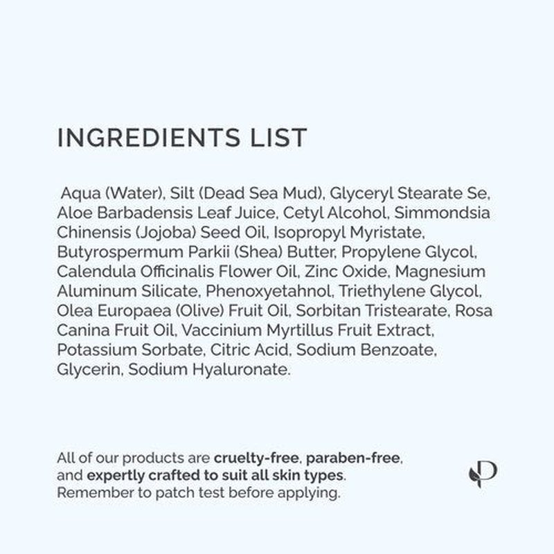 PLANTIFIQUE Dead Sea Mud Mask for Face Body Care with Hyaluronic Acid for Women and Men - Pore Minimizer Skin Care - Deep Cleansing Skin Purifying Face Mask for Blackheads Oily Skin - 8.1oz/240g