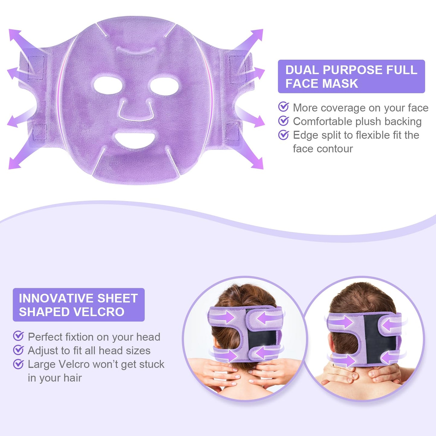 Atsuwell Cooling Ice Face Eye Mask Set