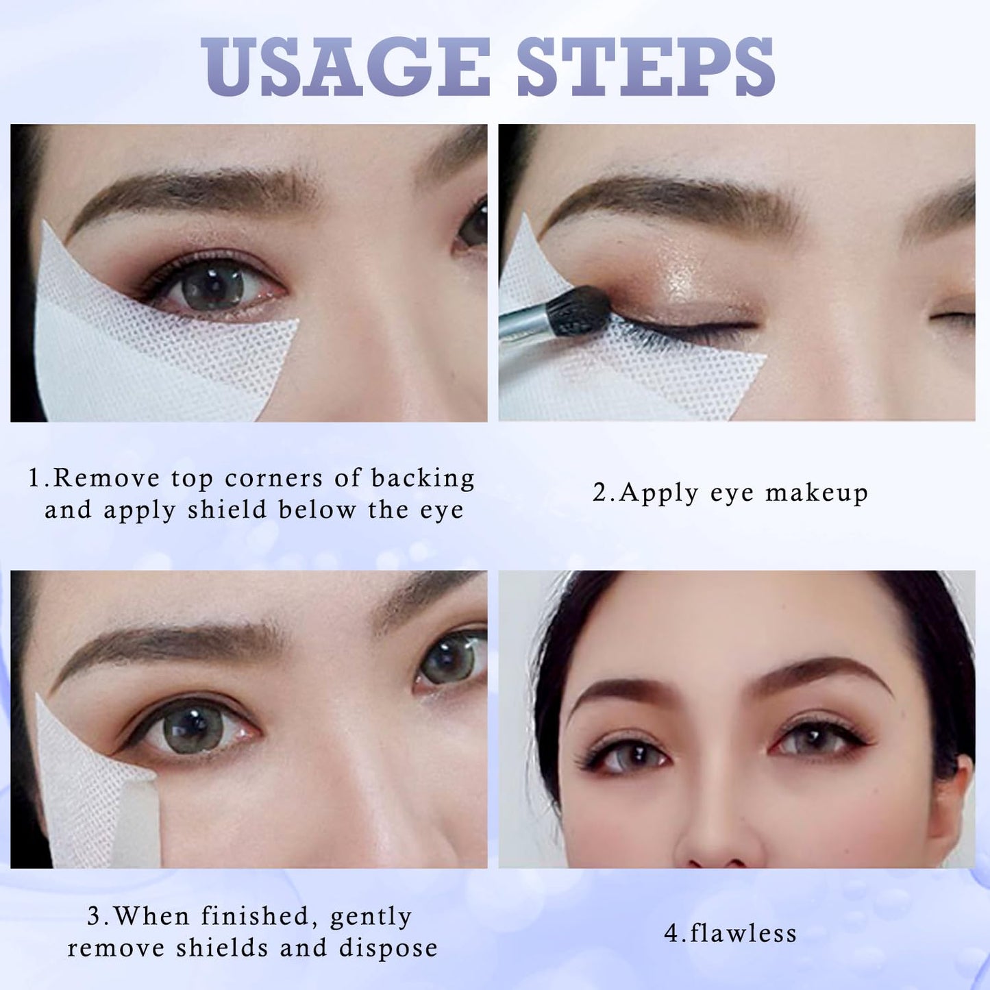WALWAL 150 Pcs Eyeshadow Shields Eye Makeup Barrier Stickers