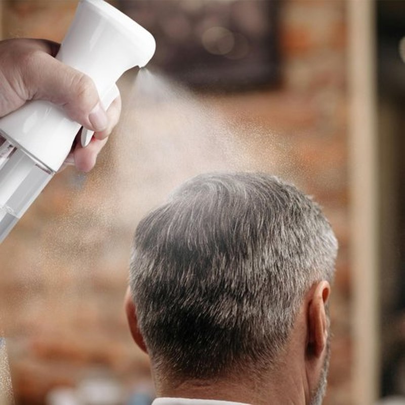 HPPFFY Continuous Spray Bottle for Hair, 1Pack White 6.8oz Mister Spray Bottle, Hair Spray Bottles for Hairstyling, Cleaning, Plants, Pets, Salons & More