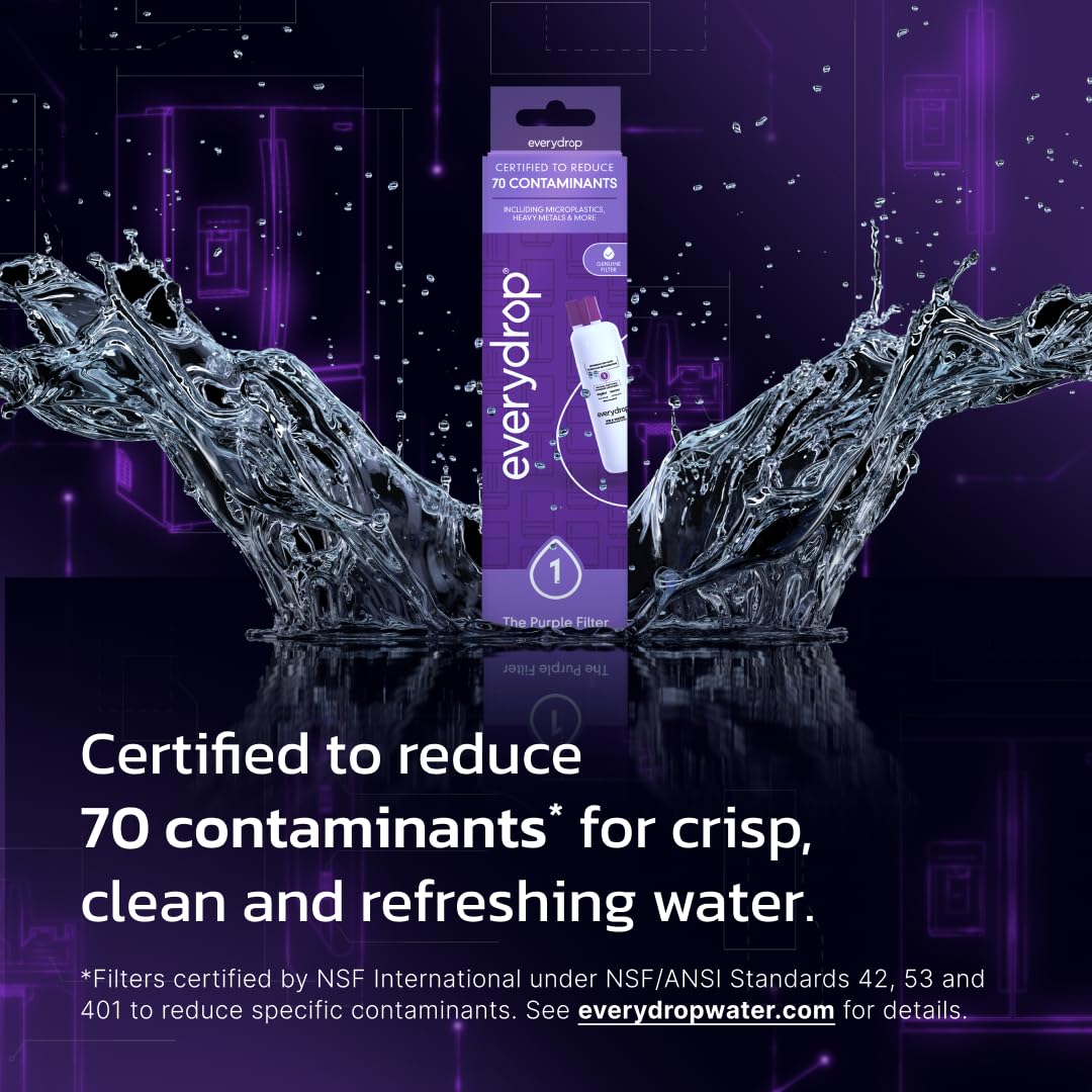 everydrop by Whirlpool Ice and Water Refrigerator Filter 1, EDR1RXD1, Single-Pack