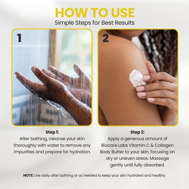 Biocare Labs Vitamin C & Collagen Moisturizing Body Butter Body Cream