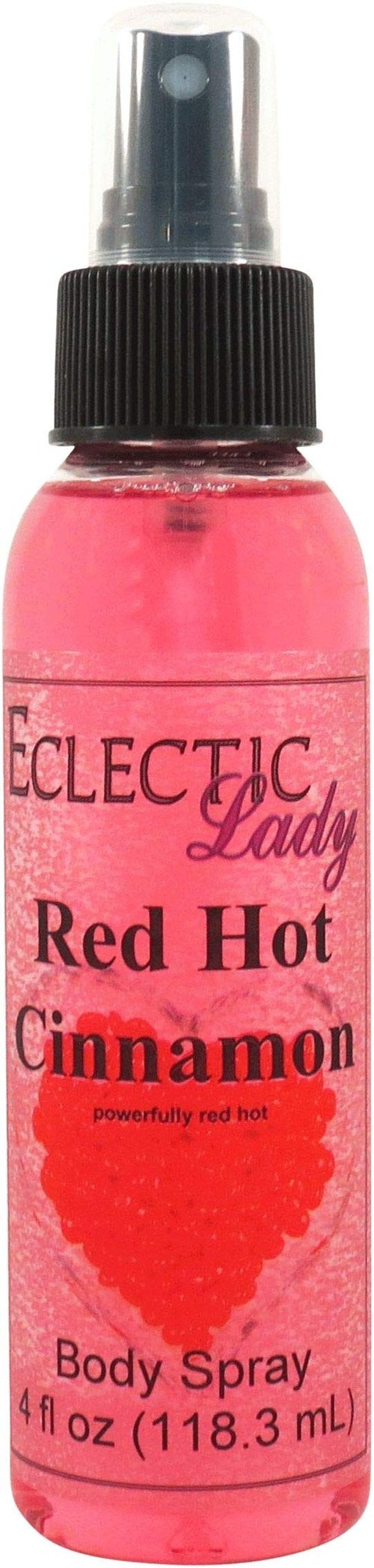 Eclectic Lady Red Hot Cinnamon Body Spray - 4 oz, Handcrafted in USA, Paraben Free, Moisturizing Fragrance for Women