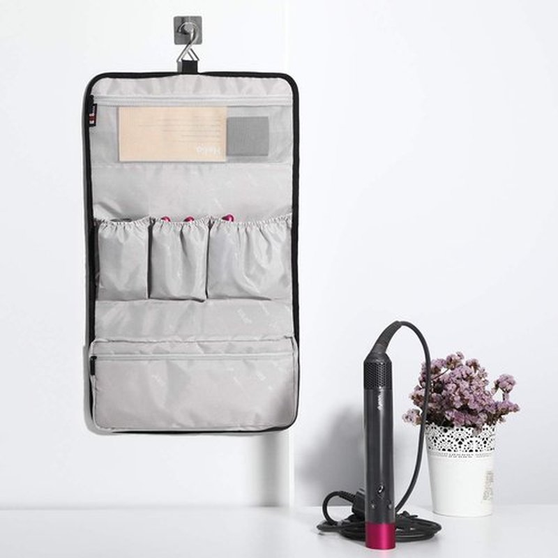 BUBM Waterproof Travel Storage Case Organizer for Dyson Airwrap, Pre-Styling Dryer, 4 Curling Barrels, 2 Smoothing Brushes and Volumizing Brush