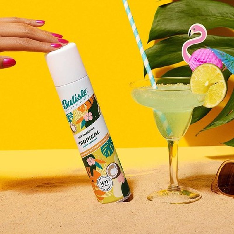 Batiste Dry Shampoo, Tropical Fragrance, Refresh Hair and Absorb Oil Between Washes, Waterless Shampoo for Added Hair Texture and Body, 6.73 OZ Dry Shampoo Bottle, 3 Pack