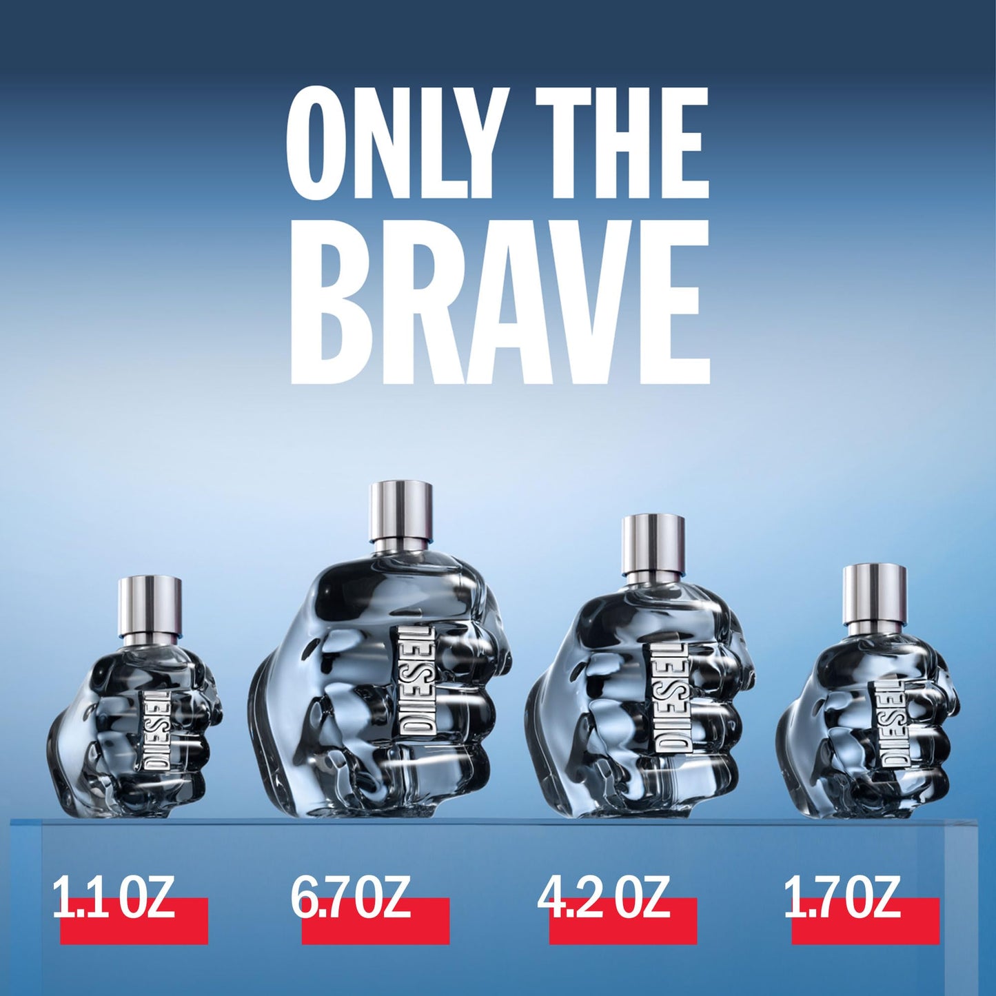 Diesel Only the Brave Eau de Toilette Spray Cologne for Men, 4.2 Fl. Oz.