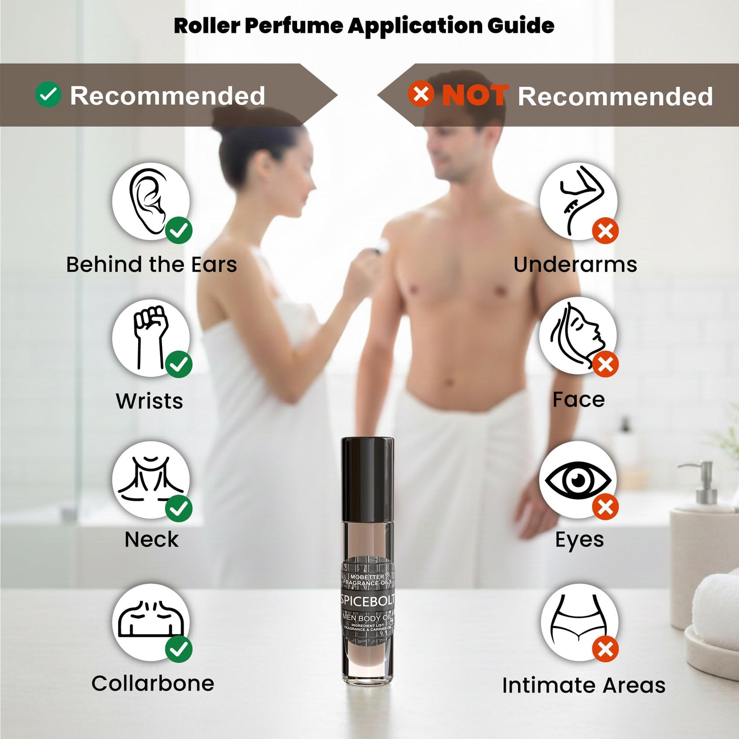 MOBETTER FRAGRANCE OILS Spicebolt Perfume Fragrance Body Oil for Men
