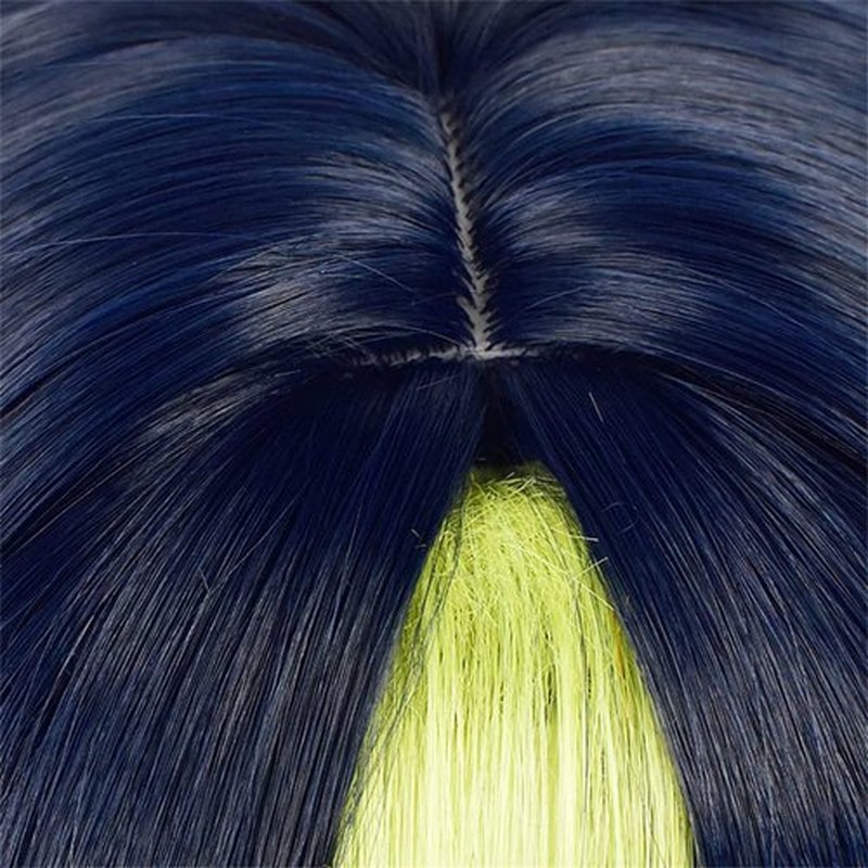 Mystylecos Tighnari Short Straight Mixed Color Cosplay Wig Genshin Impact Halloween Synthetic Wig